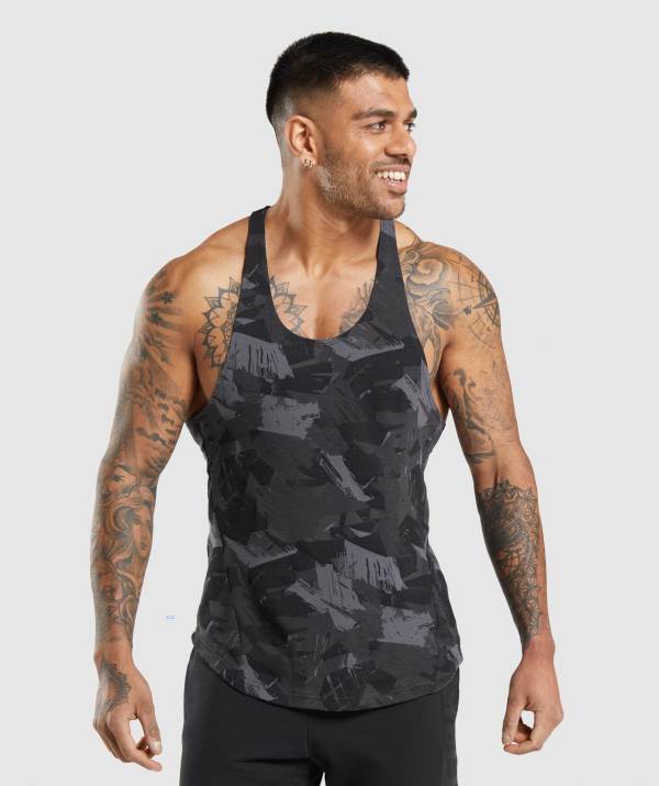 Panske Tielko Gymshark Bold Stringer Siva | EW0271495